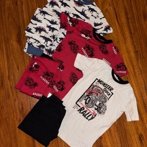 Boys short sleeve & pants pajamas sets